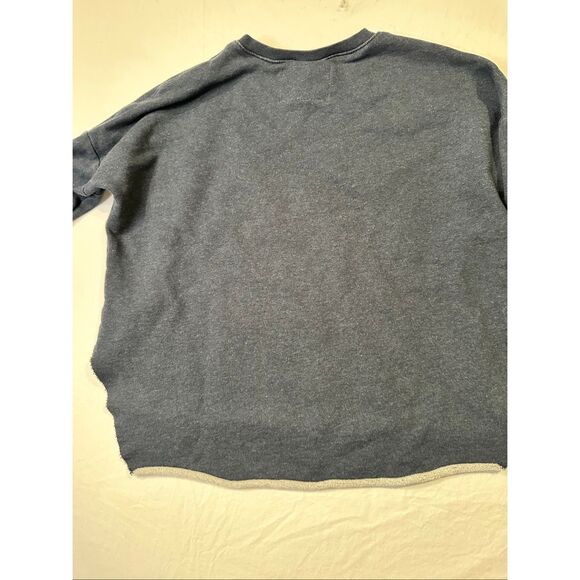 Frank & Eileen Sweatshirt Womens Oversized Crewneck Navy Size Medium - Picture 8 of 9